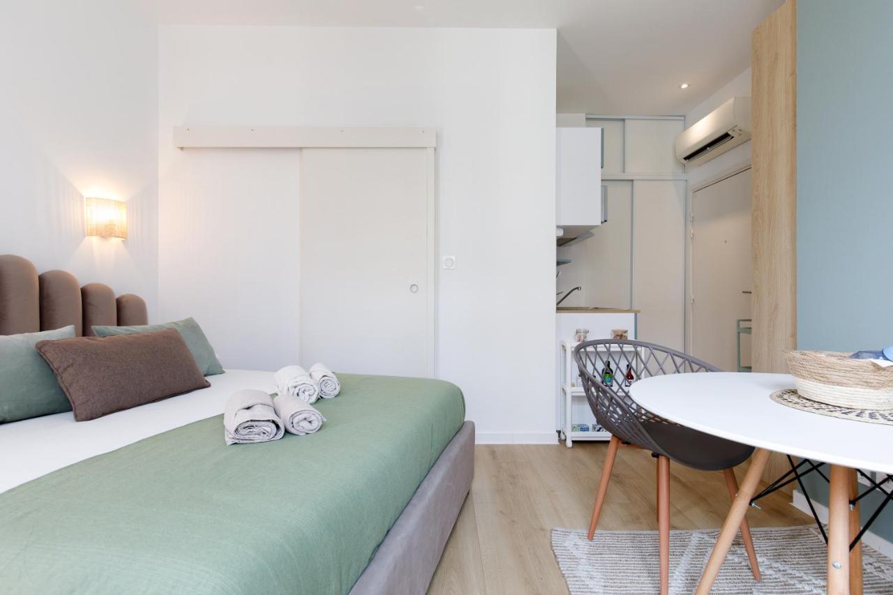 Comfortable Studio W Balcony Cannes Center Tgv Extérieur photo